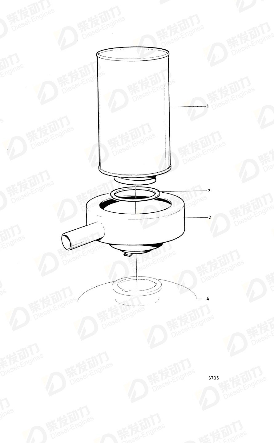 volvo penta Sealing ring 945685 Drawing volvo penta Sealing ring 945685 Drawing